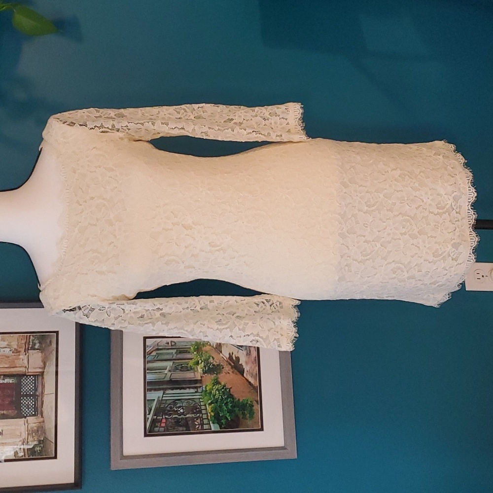 Zarita DVF Ivory lace dress